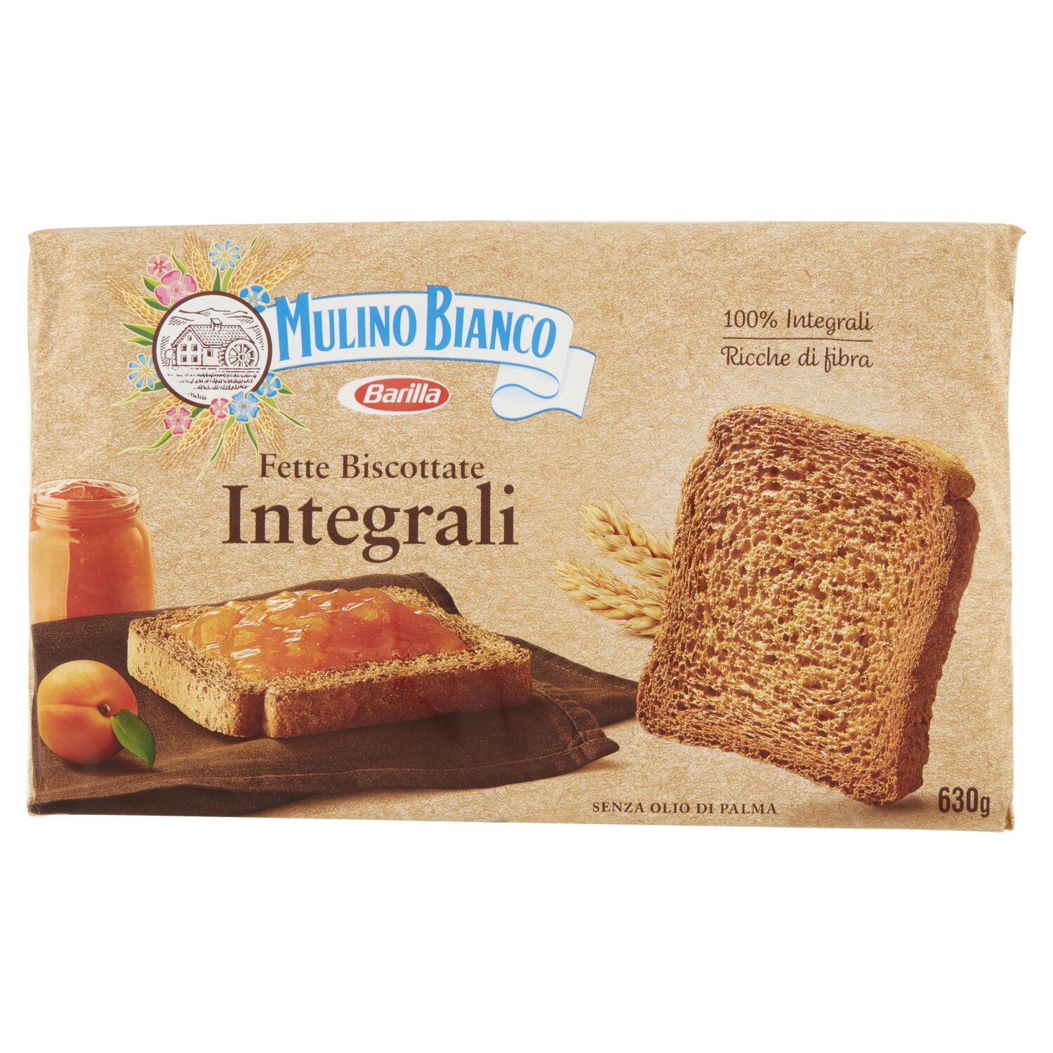 Mulino Bianco: Whole Wheat Fette Biscottate Italian Toast – 630gr  (22.22oz). “Imported from Italy” – Terra World Wide