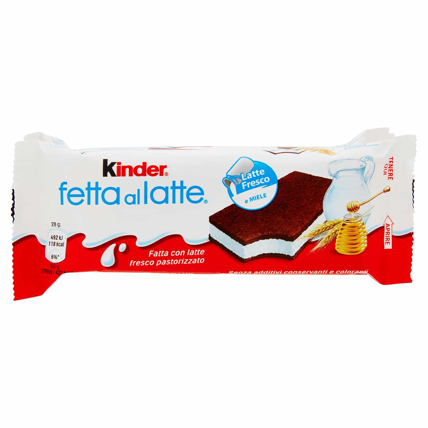 Ferrero: Kinder Fetta a Latte 5pz Imported from Italy