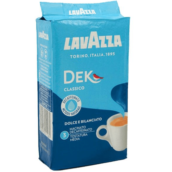 Caffè: LAVAZZA DEK “coffee” decaffeinated 250gr (8.8oz) “Imported from  Italy” – Terra World Wide