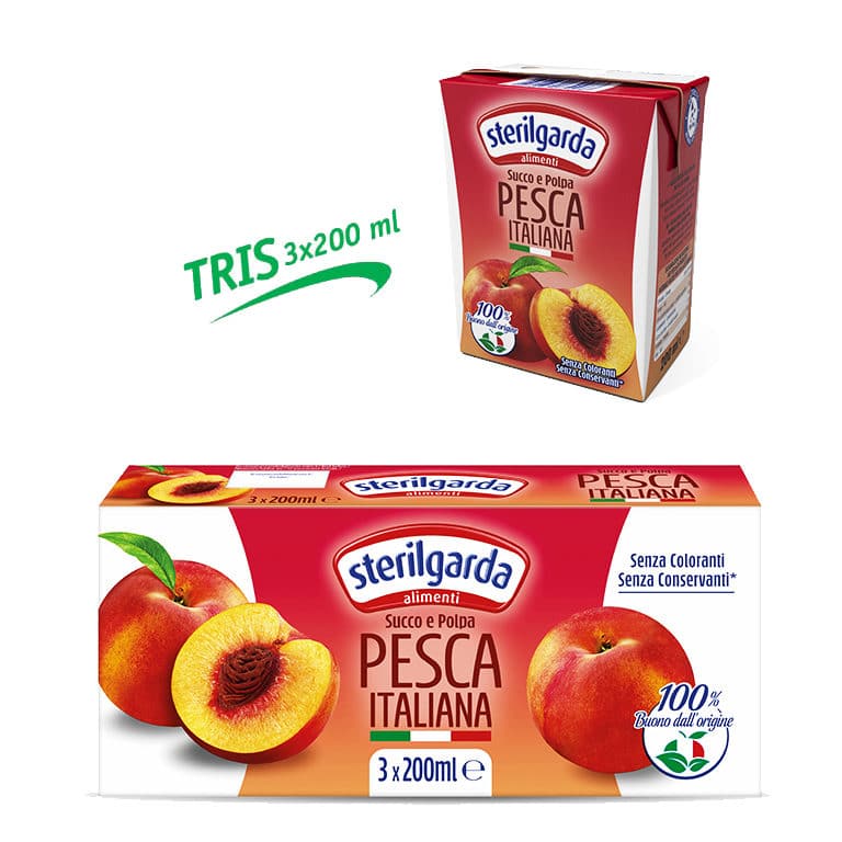 Juices: STERILGARDA PEACH NECTAR 3×200 ml “Imported from Italy” – Terra  World Wide