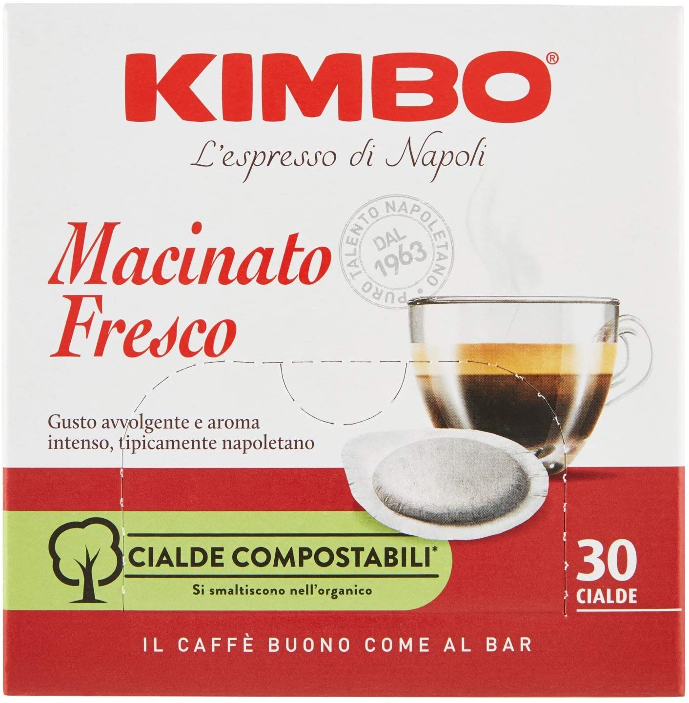 Caffè: Kimbo “coffee macinato fresco” 50 Pods 350gr (12.34 oz