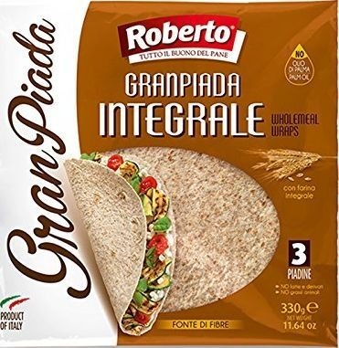 Bread: Piadina whole wheat 330gr (11.64 oz) “Imported from Italy”