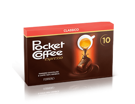 Ferrero: Pocket Coffee Espresso, 10 pcs 125gr (4.40 oz) “Imported from  Italy” – Terra World Wide