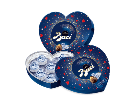 Chocolate: Baci Perugina Cuoricino Elegance heart 50gr(3.52oz) Imported  from Italy